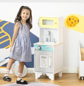 Cocina de Juguete de Madera para Niños de +3 Años marca Homcon por 16,90€