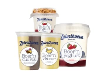 Alle Zuivelhoeve Yoghurt of vla 50% korting bij de Plus
