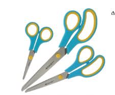 Recopilaqación pack 3 tijeras de agarre suave por 5,79€