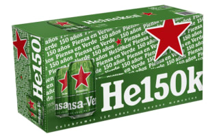 Pack x72 latas de Heineken Cerveza rubia Lager holandesa 33cl por 24.28€