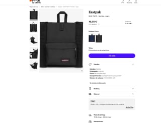 Mochila Eastpak Seat Pak'r por solo 16€