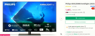 Philips 65OLED808 Ambilight (2023) voor €1497 bij EP