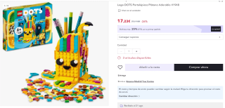 Lego Dots Portalápices Plátano Adorable por 13,94€
