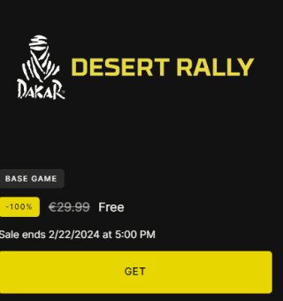 Dakar Desert Rally gratis bij Epic Games