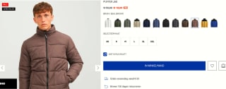 Jack & Jones Pufferjack bruin voor €18 bij Jack & Jones