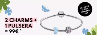 2 Charm + pulsera por solo 99€ en Pandora