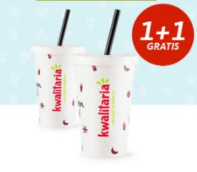 1+1 gratis op alle milkshakes bij Kwalitaria