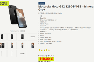 Motorola Moto G32 4GB/128GB voor €119 bij Proshop