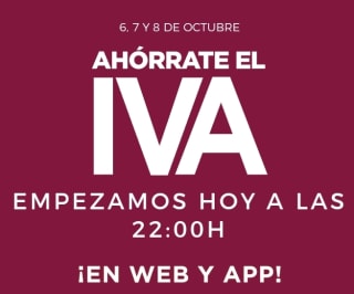 Dias SIN IVA en El Corte Ingles desde la App y Web