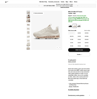 Zapatillas Nike Air Max 97 Futura a tan solo 99,73€