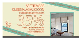 -35% de descuento en estores baratos