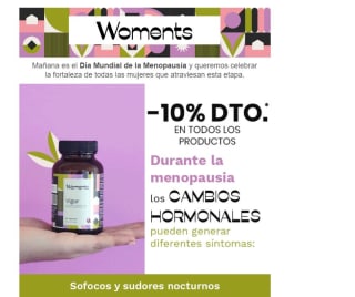 10% descuento en Naturitas en suplementos femeninos y accesorios