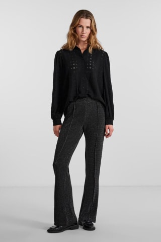 Pantalón campana detalle glitter para Mujer por 11.99€