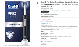 Oral-B Pro Series 1 Cepillo Dientes Eléctrico Recargable por 23,99€