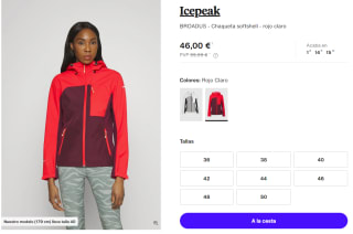 Chaqueta Softshell para Mujer Icepeak BROADUS por 46€