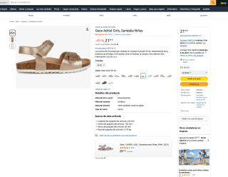 Sandalia Geox Adriel Girls Niñas desde 21,95€