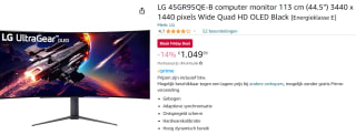 LG 45" OLED gaming monitor voor €1049,99 bij Amazon.nl