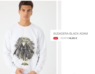 Sudadera para Hombre Black Adam por 14.99€