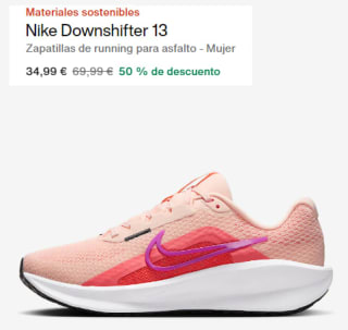 Zapatillas de running para asfalto para Mujer Nike Downshifter 13 por 34.99€