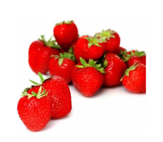 Barquette de fraises rondes de 500g à 0,99€