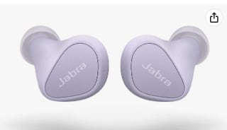 Jabra Elite 3 Auriculares Inalámbricos Bluetooth - Realmente Inalámbricos con aislamiento del ruido - 4 micrófonos - Graves intensos - Sonido a medida y modo mono - Lila por 49,99€