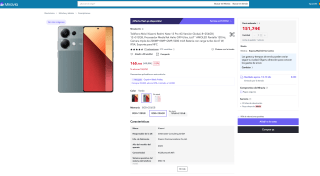 Redmi Note 13 Pro 4G 8GB 256GB por solo 151,74€