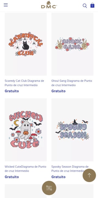 32 esquemas de punto de cruz marca DMC gratis