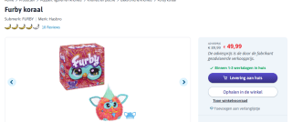 Furby koraal interactief knuffeldier voor €49,99 bij Toychamp