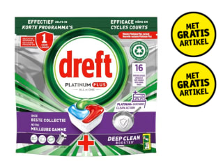 Gratis Dreft Platinum+ Vaatwascapsules. bij aankoop van actieproducten bij Kruidvat