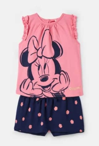 Kids El Corte Inglés Conjunto Minnie para para bebé por 5,99€.