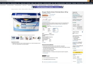 Bruguer Masilla Grietas Profundas Blanco 500 gr por solo 5,95€