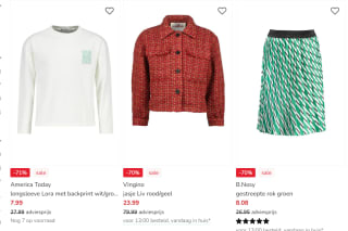 Tot 75% korting bij kleertjes.com tijdens de summer sale