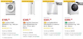 20% EXTRA segunda unidad de gran electrodomesticos