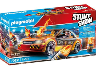 Playmobil Coche de prueba de choque con muñeco de Stuntshow por 18,99€.