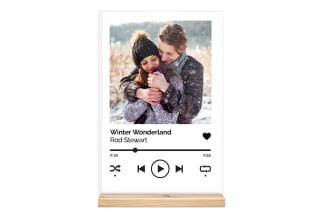Muziekbordje met eigen foto voor maar €13,95 (met de code) incl verzending