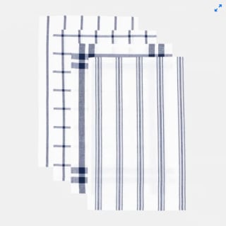 Pack 4 Paños de Cocina Algodón TEX BASIC 40x60 cm Azul por solo 0,99€