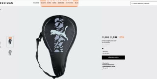 Funda pala de padel PUMA por 2,99€