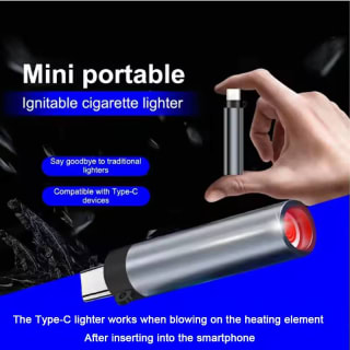 Mini encendedor recargable Diseño compacto, carga Type-C, encendido inalámbrico por 3,99€