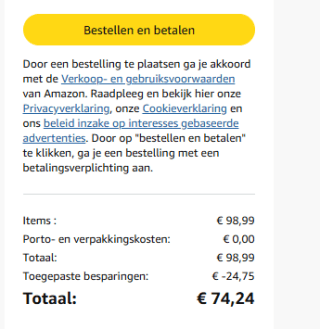 VASAGLE kapstok met schoenenkast voor €74,24 bij Amazon
