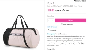Bolsa de Deporte Puma AT ESS BARREL BAG por 19€