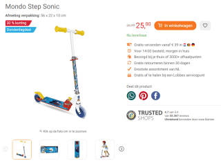 Mondo Step Sonic voor €25 bij Lobbes