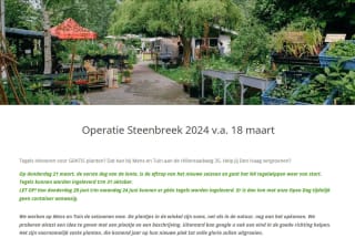 Gratis biologische en lokale planten in ruil voor tegels voor inwoners Den Haag