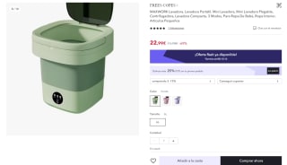 Mini Lavadora portátil por 17,24€