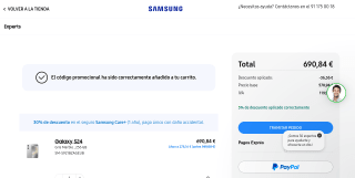 Samsung Galaxy S24 por 690,84€