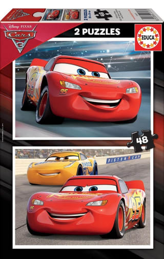 Educa - Cars 3 2 Puzzles x 48 Piezas por 4,90€.