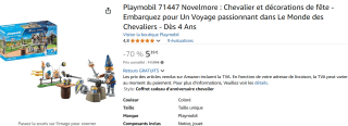 Playmobil Ridder verjaardag voor €5,39 bij Amazon