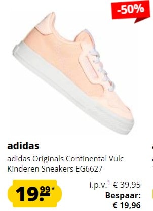 Sport-Korting sale met diverse Adidas kids sneakers vanaf €19,99