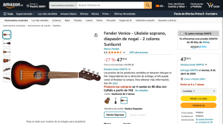 Fender Venice - Ukelele Soprano por 47,20€