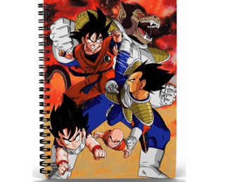 Cuaderno de anillas 3D Goku vs Vegeta Dragon Ball a solo 3,45€