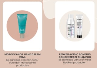 Gratis cadeau bij aankoop van diverse merken bij Haarshop